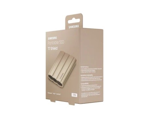 Dysk SSD T7 Shield 1TB USB 3.2, beżowy Dysk SSD T7 Shield 1TB USB 3.2, beżowy