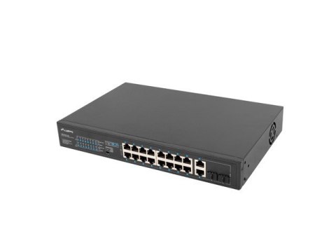 Przełącznik Switch 16X100MB POE+/2XCombo niezarządzalny rack 19 cali Gigabit Ethernet 250W Przełącznik Switch 16X100MB POE+/2XCombo niezarządzalny rack 19 cali Gigabit Ethernet 250W