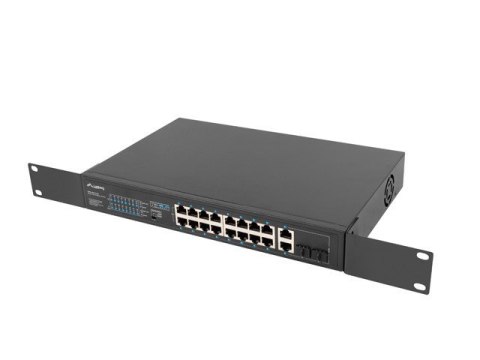 Przełącznik Switch 16X100MB POE+/2XCombo niezarządzalny rack 19 cali Gigabit Ethernet 250W Przełącznik Switch 16X100MB POE+/2XCombo niezarządzalny rack 19 cali Gigabit Ethernet 250W