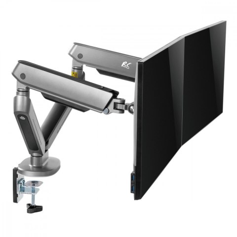 Uchwyt na dwa monitory gamingowy NanoRS RS166 Uchwyt na dwa monitory gamingowy NanoRS RS166