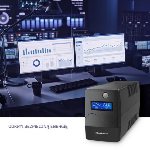 Zasilacz awaryjny UPS | Monolith | 850VA | 480W | LCD | USB | RJ45 Zasilacz awaryjny UPS | Monolith | 850VA | 480W | LCD | USB | RJ45