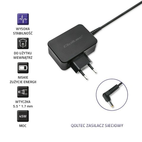Zasilacz do Acer 45W | 19V | 2.37A | 5.5*1.7 Zasilacz do Acer 45W | 19V | 2.37A | 5.5*1.7