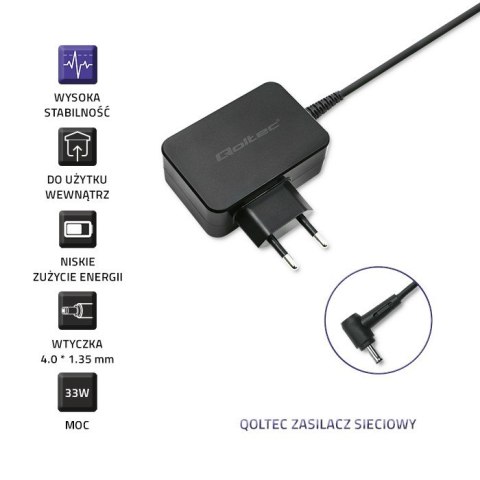 Zasilacz do ultrabooka Asus 33W | 19V | 1.75A | 4.0*1.35 Zasilacz do ultrabooka Asus 33W | 19V | 1.75A | 4.0*1.35