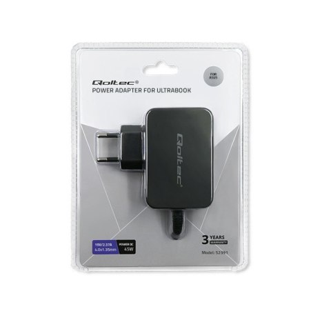 Zasilacz do ultrabooka Asus 45W | 19V | 2.37A | 4.0*1.35 Zasilacz do ultrabooka Asus 45W | 19V | 2.37A | 4.0*1.35