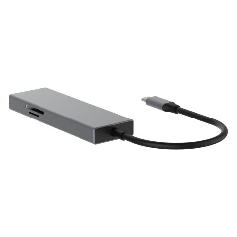 Adapter HUB USB C 7w1 - HDMI, USBx3, PD, SD/TF Adapter HUB USB C 7w1 - HDMI, USBx3, PD, SD/TF