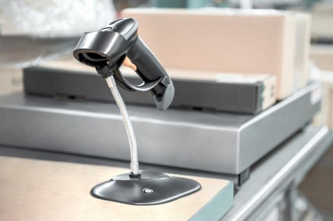 Czytnik kodów kreskowych bezprzewodowy Bluetooth, 1D i 2D, zgodny z kodami QR, Stojak w zestawie Czytnik kodów kreskowych bezprzewodowy Bluetooth, 1D i 2D, zgodny z kodami QR, Stojak w zestawie