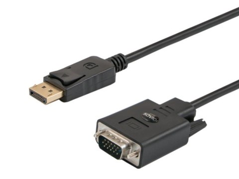 Kabel DisplayPort (M) - VGA (M) 1,8m, CL-92 Kabel DisplayPort (M) - VGA (M) 1,8m, CL-92