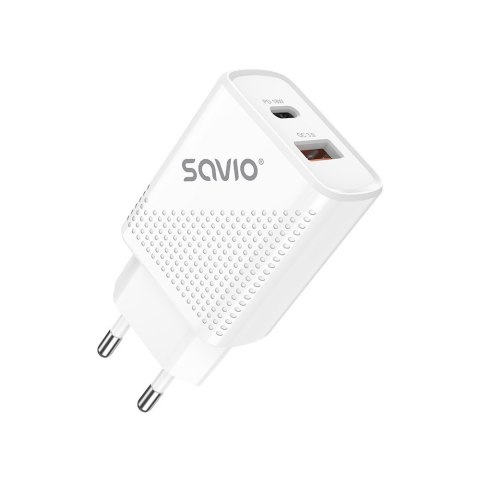 Ładowarka sieciowa USB Quick Charge Power Delivery 3.0 18W +1m kabel USB typ C, LA-05 C Ładowarka sieciowa USB Quick Charge Power Delivery 3.0 18W +1m kabel USB typ C, LA-05 C