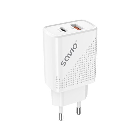 Ładowarka sieciowa USB Quick Charge Power Delivery 3.0 18W +1m kabel USB typ C, LA-05 C Ładowarka sieciowa USB Quick Charge Power Delivery 3.0 18W +1m kabel USB typ C, LA-05 C