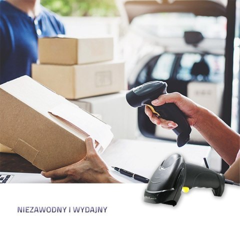 Laserowy czytnik kodów kreskowych 1D | USB | Czarny Laserowy czytnik kodów kreskowych 1D | USB | Czarny