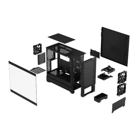 Obudowa Pop Air Black TG Clear Tint Obudowa Pop Air Black TG Clear Tint