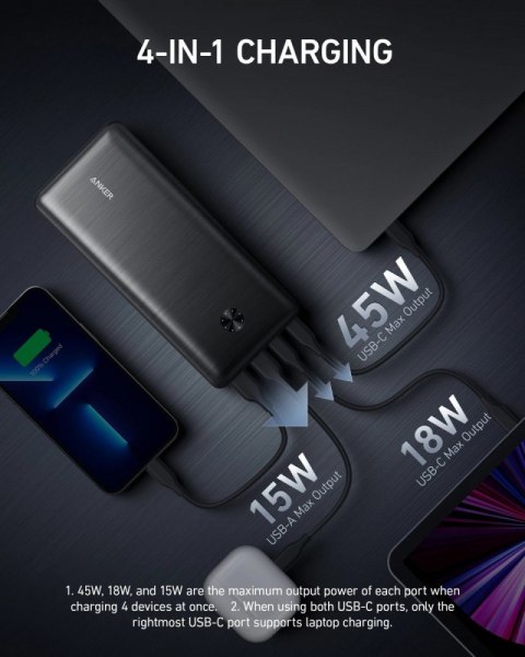 PowerBank III Elite 87W 25600 mAh czarny bez zasilacza PowerBank III Elite 87W 25600 mAh czarny bez zasilacza