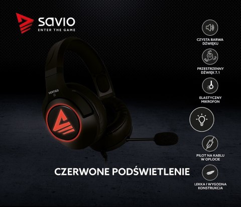 Słuchawki Gamingowe z mikrofonem, Vertigo Słuchawki Gamingowe z mikrofonem, Vertigo