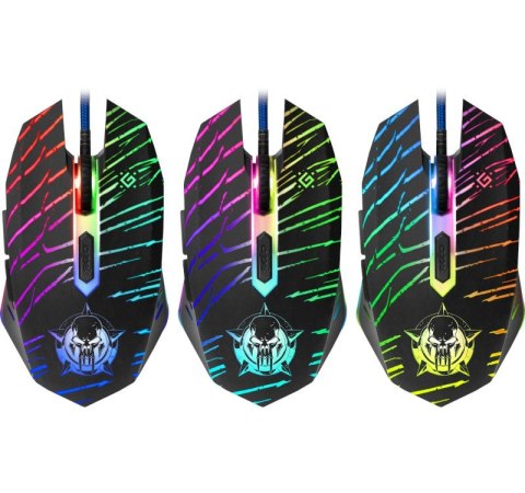 Mysz gamingowa przewodowa DARK AGENT GM-590L 12800 dpi 6P Mysz gamingowa przewodowa DARK AGENT GM-590L 12800 dpi 6P