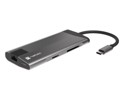 Stacja dokująca Multiport Fowler Plus USB-C PD, 3x USB 3.0, HDMI 4K, RJ45, SD, micro SD Stacja dokująca Multiport Fowler Plus USB-C PD, 3x USB 3.0, HDMI 4K, RJ45, SD, micro SD