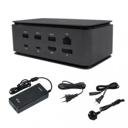 Stacja dokująca USB4 Dual 4K HDMI DP with Power Deliwery 80 W + Zasilacz 112 W