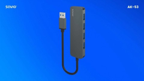 4-portowy HUB USB 3.1 Gen 1, AK-53 4-portowy HUB USB 3.1 Gen 1, AK-53