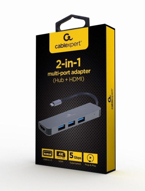 Adapter USB-C HDMI Hub 3xUSB 3.0 Adapter USB-C HDMI Hub 3xUSB 3.0