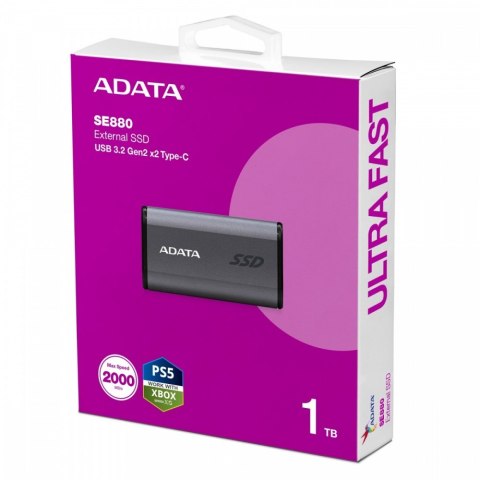 Dysk zewnętrzny SSD SE880 1TB USB3.2A/C Gen2x2 Dysk zewnętrzny SSD SE880 1TB USB3.2A/C Gen2x2