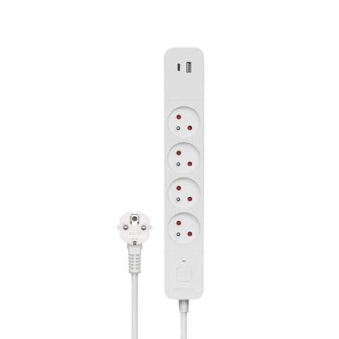 Listwa zasilająca przeciwprzepięciowa 4 gniazda USB-A i USB-C, 1.5m, LZ-11 Listwa zasilająca przeciwprzepięciowa 4 gniazda USB-A i USB-C, 1.5m, LZ-11