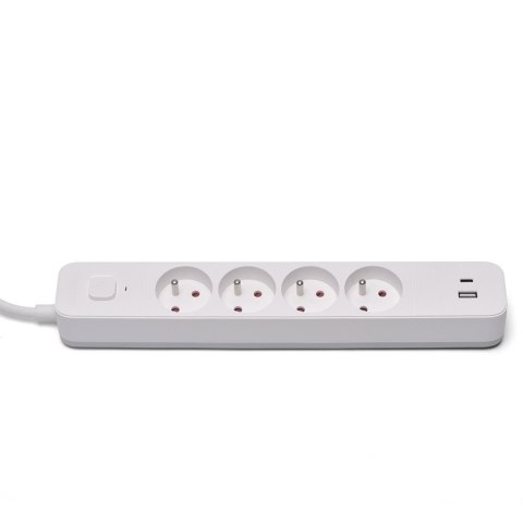 Listwa zasilająca przeciwprzepięciowa 4 gniazda USB-A i USB-C, 1.5m, LZ-11 Listwa zasilająca przeciwprzepięciowa 4 gniazda USB-A i USB-C, 1.5m, LZ-11