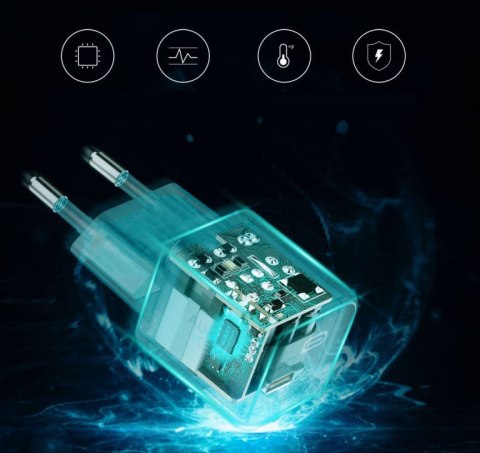 PA-B1 Black Omnia Mini Ładowarka sieciowa 1xUSB-C Power Delivery 20W 3A