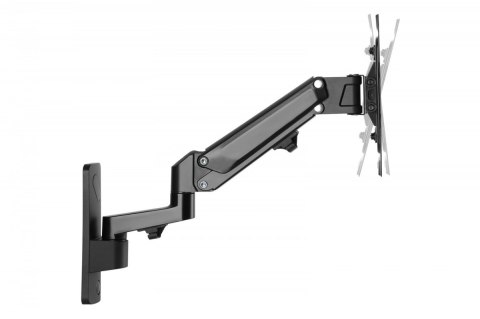 Uchwyt ścienny pojedynczy, 1xLCD, max. 43", max. obciążenie 23kg, ze sprężyną gazową, obrotowy Uchwyt ścienny pojedynczy, 1xLCD, max. 43", max. obciążenie 23kg, ze sprężyną gazową, obrotowy