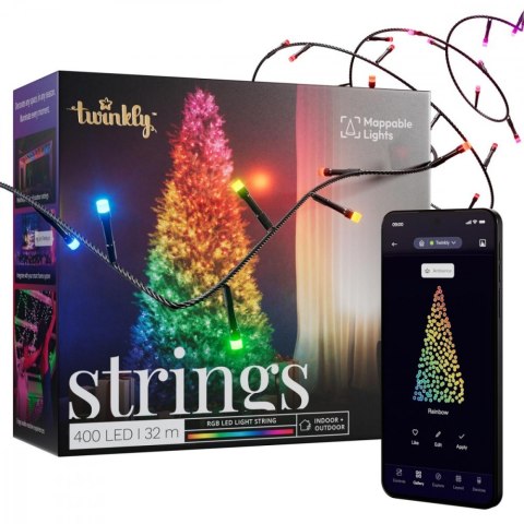 Inteligentne lampki choinkowe Strings 400 LED RGB łańcuch 32m Inteligentne lampki choinkowe Strings 400 LED RGB łańcuch 32m