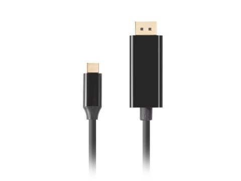 Kabel USB-C(M)->Displayport 1.8M 4K 60HZ czarny Kabel USB-C(M)->Displayport 1.8M 4K 60HZ czarny
