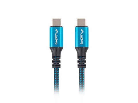 Kabel USB-C M/M USB4 0.5m 100W 8K 60HZ czarno-niebieski Kabel USB-C M/M USB4 0.5m 100W 8K 60HZ czarno-niebieski
