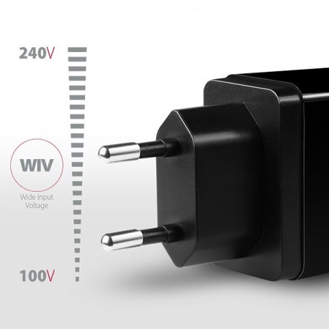 ACU-DS16 Ładowarka sieciowa, SMART 16W, 2x port USB-A, 5V/2.2A + 5V/1A ACU-DS16 Ładowarka sieciowa, SMART 16W, 2x port USB-A, 5V/2.2A + 5V/1A