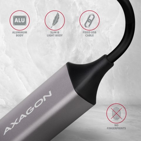 ADE-TR Karta sieciowa Gigabit Ethernet adapter, USB-A 3.2 Gen 1, instalacja automatyczna, metalowy, tytanowa szarość ADE-TR Karta sieciowa Gigabit Ethernet adapter, USB-A 3.2 Gen 1, instalacja automatyczna, metalowy, tytanowa szarość