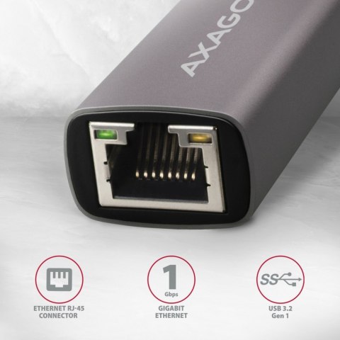 ADE-TRC Karta sieciowa Gigabit Ethernet adapter, USB-C 3.2 Gen 1, instalacja automatyczna, metalowy, tytanowa szarość ADE-TRC Karta sieciowa Gigabit Ethernet adapter, USB-C 3.2 Gen 1, instalacja automatyczna, metalowy, tytanowa szarość