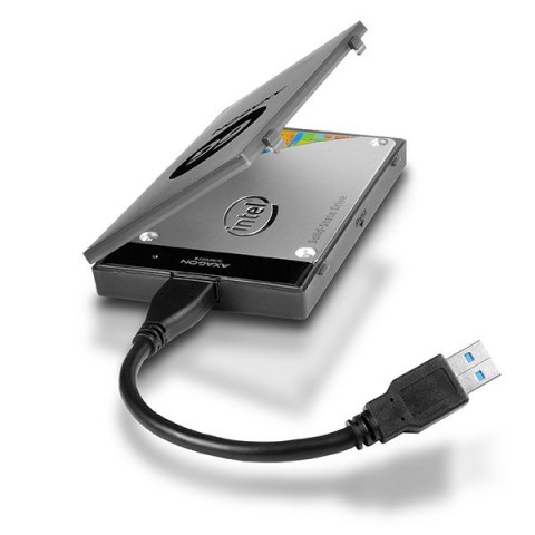 ADSA-1S6 Adapter USB 3.0 - SATA 6G do szybkiego przyłączenia 2.5" SSD/HDD, z pudełkiem ADSA-1S6 Adapter USB 3.0 - SATA 6G do szybkiego przyłączenia 2.5" SSD/HDD, z pudełkiem