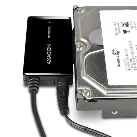 ADSA-FP3 Adapter USB 3.2 Gen 1 - SATA 6G HDD FASTport3 (2.5", 3.5", 5.25") w tym zasilacz ADSA-FP3 Adapter USB 3.2 Gen 1 - SATA 6G HDD FASTport3 (2.5", 3.5", 5.25") w tym zasilacz