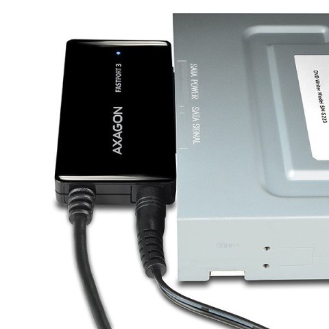 ADSA-FP3 Adapter USB 3.2 Gen 1 - SATA 6G HDD FASTport3 (2.5", 3.5", 5.25") w tym zasilacz ADSA-FP3 Adapter USB 3.2 Gen 1 - SATA 6G HDD FASTport3 (2.5", 3.5", 5.25") w tym zasilacz