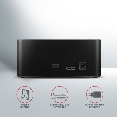 ADSA-SN Stacja dokująca, USB 3.2 Gen 1 - 1x SATA 6G 2.5"/3.5" SSD/HDD ADSA-SN Stacja dokująca, USB 3.2 Gen 1 - 1x SATA 6G 2.5"/3.5" SSD/HDD