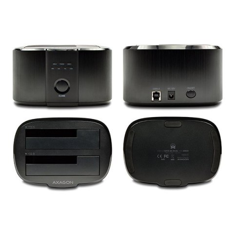ADSA-ST Stacja dokująca, USB 3.2 Gen 1 - 2x SATA 6G 2.5"/3.5" SSD/HDD CLONE DUAL ADSA-ST Stacja dokująca, USB 3.2 Gen 1 - 2x SATA 6G 2.5"/3.5" SSD/HDD CLONE DUAL