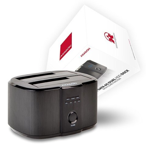 ADSA-ST Stacja dokująca, USB 3.2 Gen 1 - 2x SATA 6G 2.5"/3.5" SSD/HDD CLONE DUAL ADSA-ST Stacja dokująca, USB 3.2 Gen 1 - 2x SATA 6G 2.5"/3.5" SSD/HDD CLONE DUAL