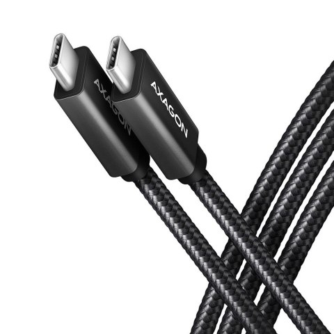 BUCM32-CM10AB Kabel USB-C - USB-C 3.2 Gen 2, 1m, PD 100W, 5A, 4K HD, ALU, oplot, czarny BUCM32-CM10AB Kabel USB-C - USB-C 3.2 Gen 2, 1m, PD 100W, 5A, 4K HD, ALU, oplot, czarny