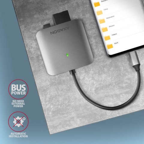CRE-S3C Czytnik zewnętrzny kart USB-C 3.2 GEN 1, 3-slot & lun SD/microSD/CF, obsługa UHS-II CRE-S3C Czytnik zewnętrzny kart USB-C 3.2 GEN 1, 3-slot & lun SD/microSD/CF, obsługa UHS-II