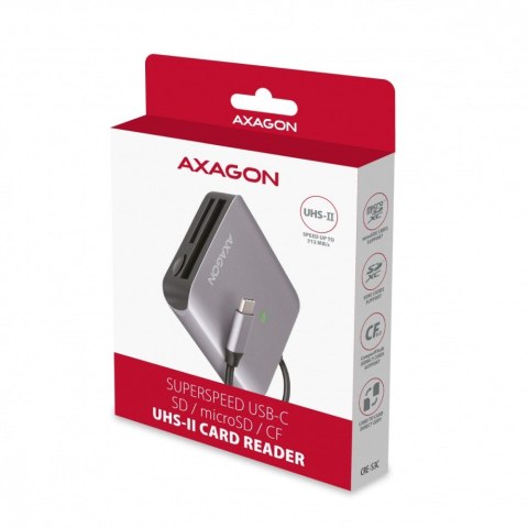 CRE-S3C Czytnik zewnętrzny kart USB-C 3.2 GEN 1, 3-slot & lun SD/microSD/CF, obsługa UHS-II CRE-S3C Czytnik zewnętrzny kart USB-C 3.2 GEN 1, 3-slot & lun SD/microSD/CF, obsługa UHS-II