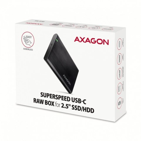 EE25-A6C Bezśrubowa aluminiowa obudowa zewnętrzna USB-C 3.2 Gen 1 - SATA 6G dla 2.5" SSD/HDD EE25-A6C Bezśrubowa aluminiowa obudowa zewnętrzna USB-C 3.2 Gen 1 - SATA 6G dla 2.5" SSD/HDD