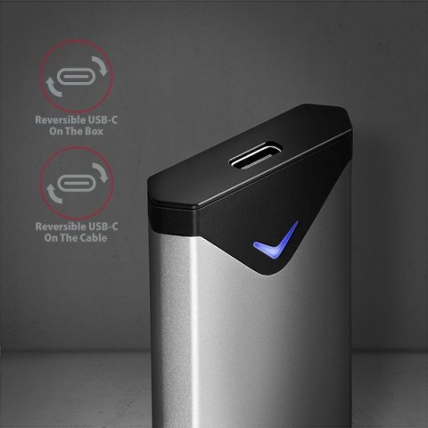 EEM2-UG2 Obudowa zewnętrzna aluminiowa, USB-C 3.2 Gen 2 - M.2 NVMe SSD, długość 42 do 80 mm szary EEM2-UG2 Obudowa zewnętrzna aluminiowa, USB-C 3.2 Gen 2 - M.2 NVMe SSD, długość 42 do 80 mm szary