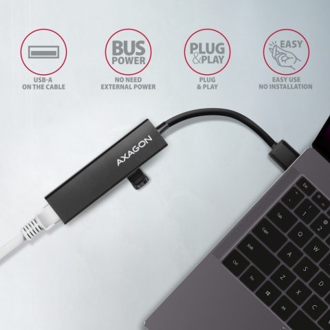 HMA-GL3A Wieloportowy hub USB 4in1, 5Gbps, 3x USB-A + GLAN, metalowy, 20cm USB-A kabel HMA-GL3A Wieloportowy hub USB 4in1, 5Gbps, 3x USB-A + GLAN, metalowy, 20cm USB-A kabel