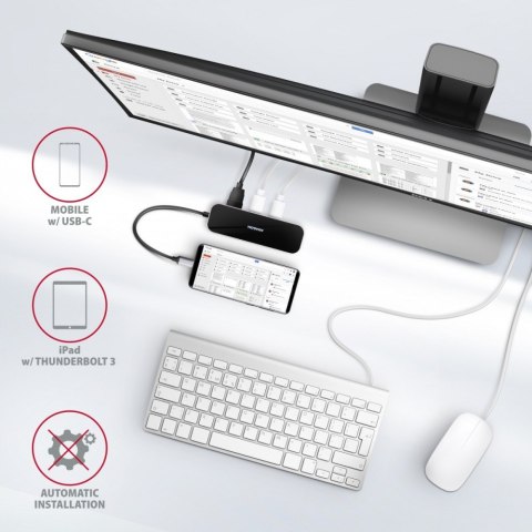 HMC-6GL Wieloportowy hub USB 6in1, 5Gbps, 3x USB-A, HDMI 4K/30Hz, GLAN, PD 100W, 20cm USB-C kabel HMC-6GL Wieloportowy hub USB 6in1, 5Gbps, 3x USB-A, HDMI 4K/30Hz, GLAN, PD 100W, 20cm USB-C kabel