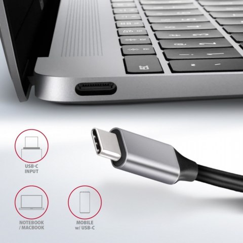 HMC-6GL Wieloportowy hub USB 6in1, 5Gbps, 3x USB-A, HDMI 4K/30Hz, GLAN, PD 100W, 20cm USB-C kabel HMC-6GL Wieloportowy hub USB 6in1, 5Gbps, 3x USB-A, HDMI 4K/30Hz, GLAN, PD 100W, 20cm USB-C kabel