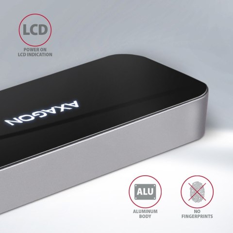 HMC-6GL Wieloportowy hub USB 6in1, 5Gbps, 3x USB-A, HDMI 4K/30Hz, GLAN, PD 100W, 20cm USB-C kabel HMC-6GL Wieloportowy hub USB 6in1, 5Gbps, 3x USB-A, HDMI 4K/30Hz, GLAN, PD 100W, 20cm USB-C kabel