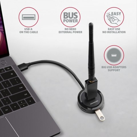 HUE-P1A Hub 4-portowy USB 3.2 Gen 1 round, 30cm USB-A kabel, microUSB dodatkowe zasilanie HUE-P1A Hub 4-portowy USB 3.2 Gen 1 round, 30cm USB-A kabel, microUSB dodatkowe zasilanie