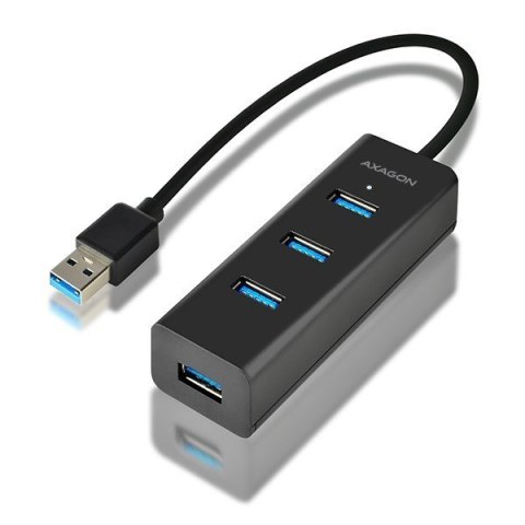 HUE-S2B Hub 4-portowy USB 3.2 Gen 1 charging hub, 30cm kabel, microUSB dodatkowe zasilanie HUE-S2B Hub 4-portowy USB 3.2 Gen 1 charging hub, 30cm kabel, microUSB dodatkowe zasilanie